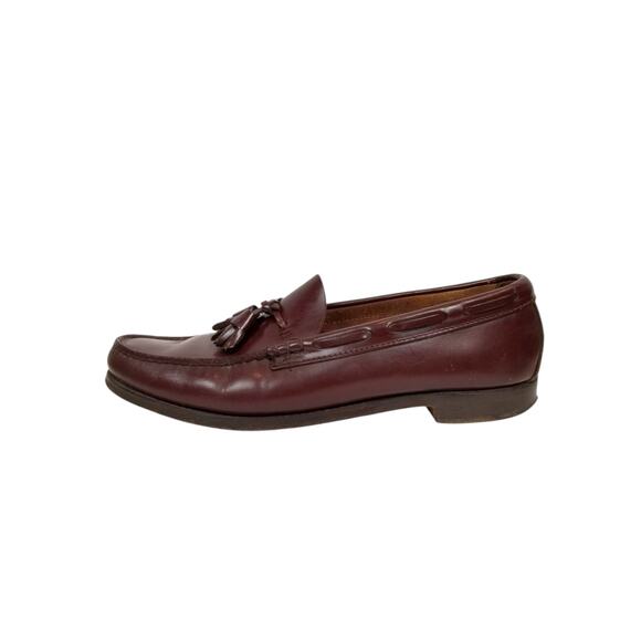 G. H. Bass & Co. Weejuns Men\'s Tassel Loafers Burgundy Brown Leather Size 11 main image 4